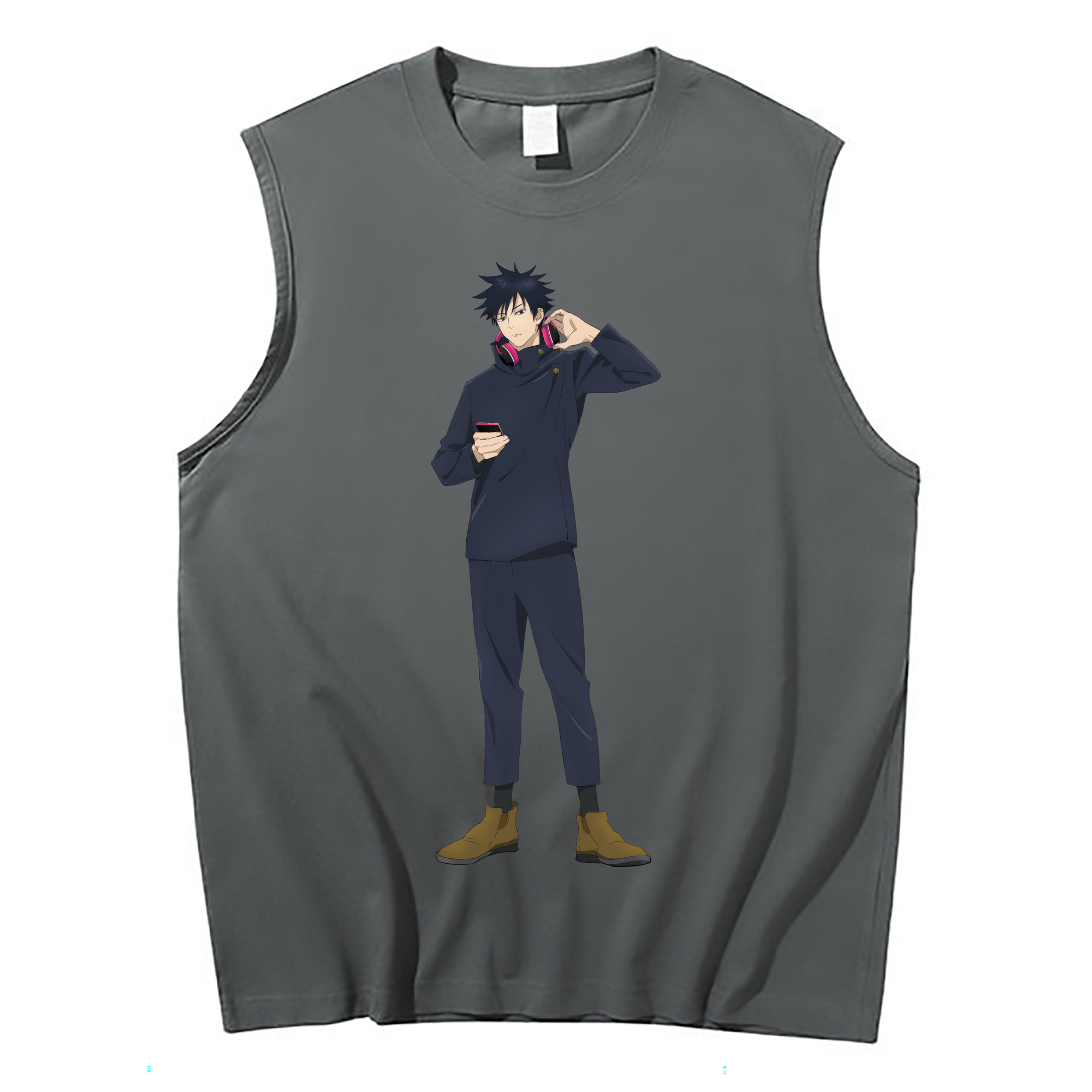 （画像用） 呪術廻戦 Jujutsu Kaisen コットン100％タンクトップ（フロントプリント）